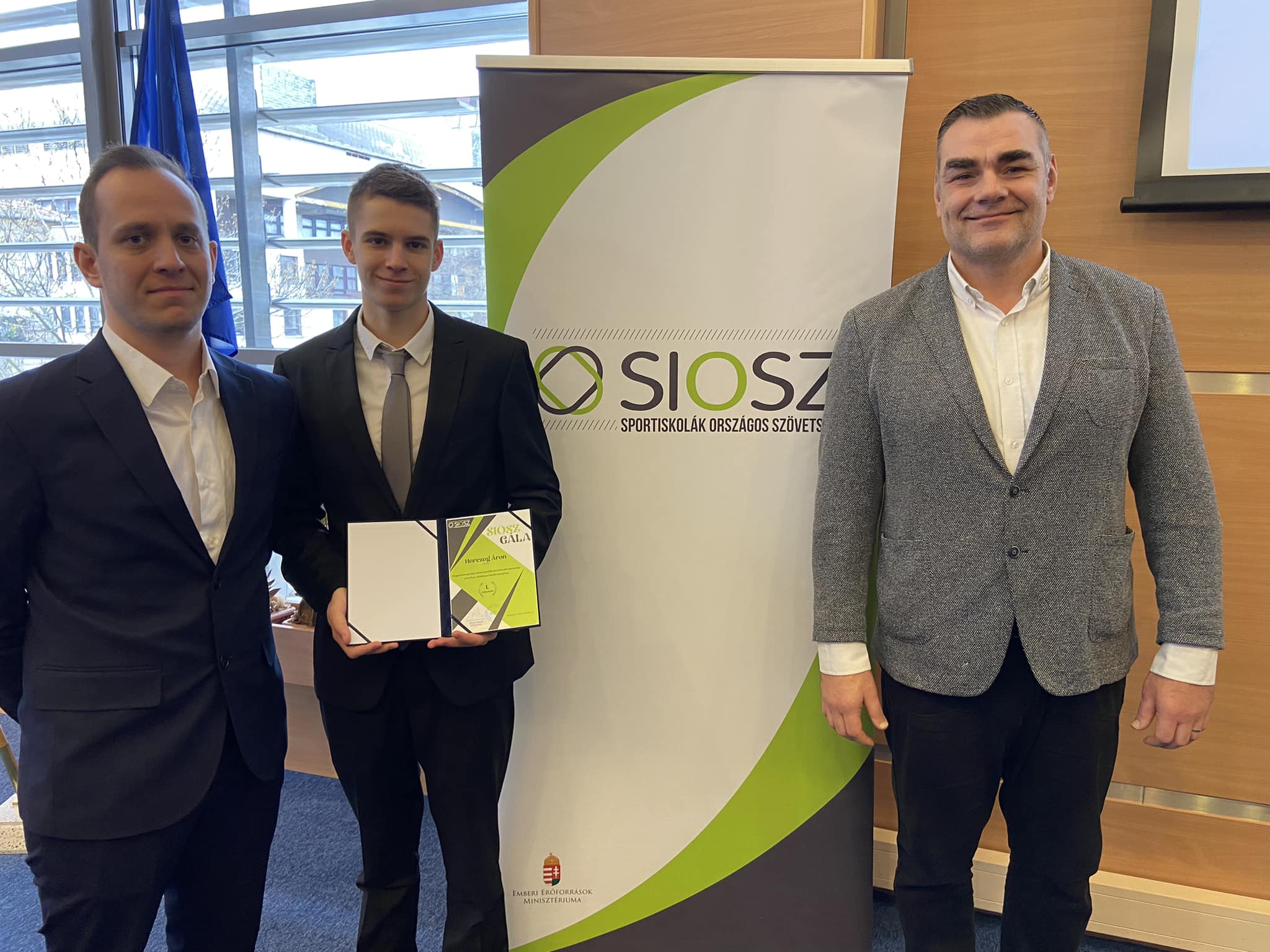 Herczeg Áron SIOSZ-díjat kapott