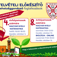 Jelentkezés felvételi előkészítő, tehetséggondozó foglalkozásokra
